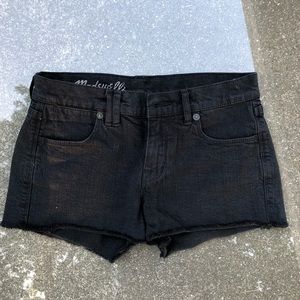 Madewell Black Denim Shorts
